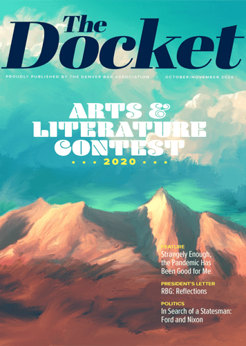 Cover of The Docket, October/November 2020